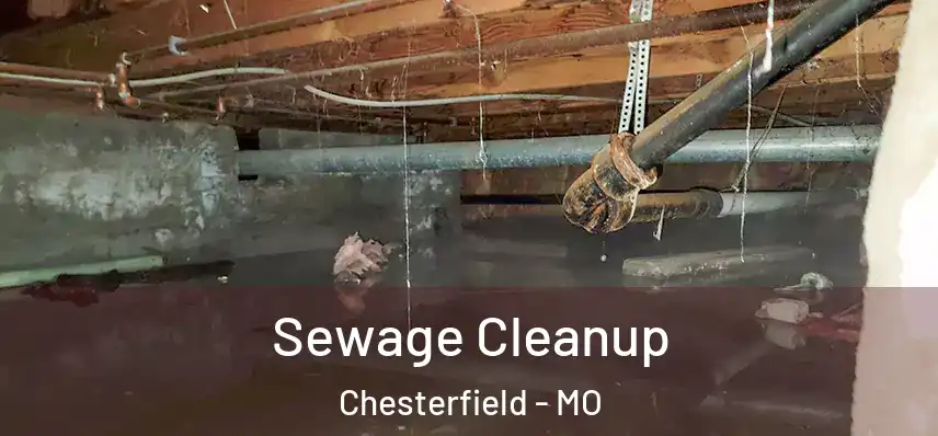 Sewage Cleanup Chesterfield - MO